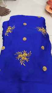 Premium Solid Satin Georgette Fabric Pure Silk Feel Satin Georgette <b>Material</b> Luxury Plain Satin Georgette <b>Cloth</b> Smooth Finish - Product Image 6