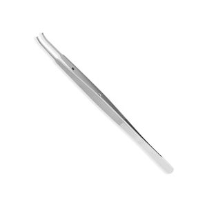 Pinzas Quirúrgicas Gerald para Apósitos, 1x2 Dientes, Puntas Curvas Dentadas Delicadas, Acero Inoxidable, Pinzas de Precisión para Tejidos - Product Image 1