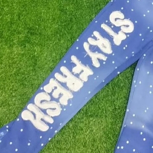 Stylish USA Distress Embroidery <b>Tracksuit</b> Modern Jogging Suit Comfortable Durable Wear - Product Image 3