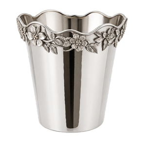 Metal Wine Bottle Chiller Premium Stainless Steel <b>Silver</b> Champagne <b>Ice</b> <b>Bucket</b> Vintage Wavy Tabletop Beverage Cooler For Hotel - Product Image 1
