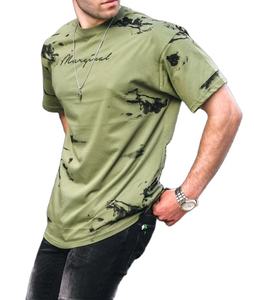 Camisetas Gráficas Personalizadas al por Mayor con Impresión DTG, Estilo Urbano, Corte Ajustado, 100% Algodón, Lavado Ácido, Camisetas Vintage para Hombre - Product Image 1