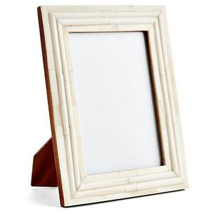 Cadre photo en bois avec incrustations de os, fait main, luxueux et écologique, pour la décoration de la maison ou comme article cadeau - Product Image 3