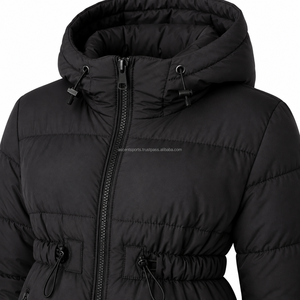 Vente en gros OEM – Manteau matelassé de luxe pour femme avec col en fausse fourrure, doudoune épaisse, export en vrac, personnalisation usine - Product Image 5