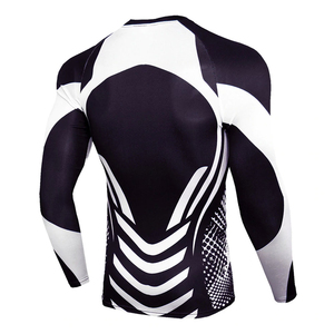Rashguard à manches longues personnalisé, impression par sublimation de qualité supérieure, séchage rapide, polyester, compression intégrale - Product Image 5