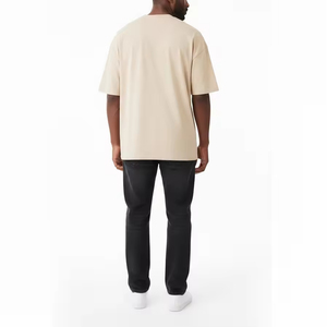 Camiseta Blanca Extra Grande de Algodón 100% para Hombre, Estilo Vintage, para Impresión Serigráfica, Ropa Urbana, Logotipo Personalizado, OEM, Venta al Por Mayor - Product Image 4