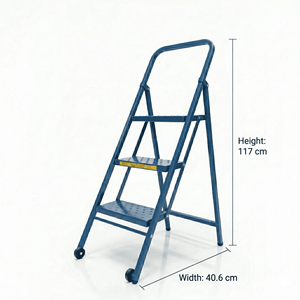Portable <b>Telescopic</b> Steel <b>Ladder</b> 300 lb Capacity Heavy Duty Extension <b>Ladder</b> for Warehouse Work - Product Image 1