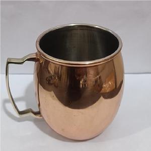 Taza Moscow Mule Hecha a Mano con Asa de Latón, Vajilla de Lujo para Cócteles y Regalos a Precio de Mayoreo - Product Image 1