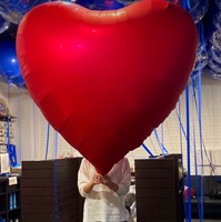 Ballons en latex et feuille métallisée rouges en forme de cœur pour la Saint-Valentin, mariage, fiançailles, fête prénuptiale, anniversaire, décoration