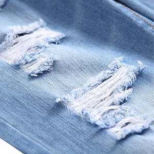 Pantalones Vaqueros de Mezclilla de Alta Densidad para Hombre, Corte Recto, Color Índigo Crudo, Precio de Fábrica, Jeans de Mezclilla Cruda Azul Premium para Hombre - Product Image 5