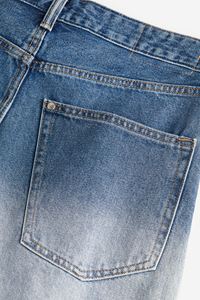 OEM Custom <b>Men</b> Embroidered <b>Patches</b> Straight Colored Distressed Streetwear High Hip Hop Jean <b>Shorts</b> Summer High Waist Button - Product Image 4
