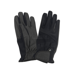 Gants d'équitation noirs d'hiver, isolés en polaire, pour temps froid, entraînement en extérieur, marque privée OEM, gants de performance équestre - Product Image 1