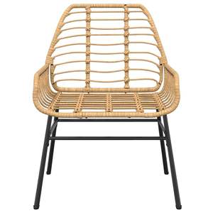 Conjunto de Comedor de Jardín de 4 Plazas en Ratán PE Marrón, Mesa y Sillas Elegantes para una Experiencia de Comedor al Aire Libre Confortable - Product Image 5