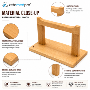 Soporte de madera para herramientas de taller de joyería, para colgar alicates y equipos de fundición de joyas, 7.87 pulgadas, marrón, Zetomed Pro - Product Image 3