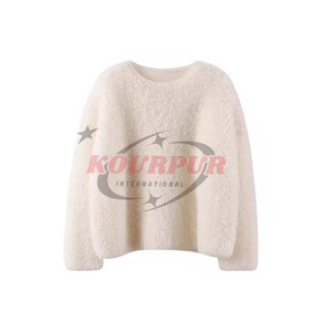 Suéter de mohair para hombre, logotipo personalizado, letras jacquard, cuello redondo acanalado de lujo, suéter de punto de lana mohair estilo streetwear para hombre - Product Image 1