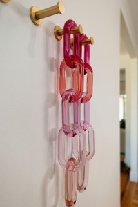 Premium Handmade Gradient Pattern Modern Design Hanging Resin Chain Links for Interior Styling & Wedding Gifts - Product Image 4