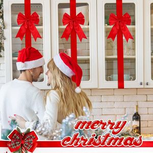 18 Pezzi di Grandi Nastri Natalizi 8x40 Pollici per Porte e Armadi, 18 Pezzi di Fiocchi per Albero di Natale, Nastri Natalizi per Mobili e Decorazioni - Product Image 4