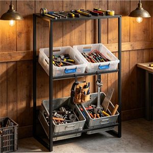 Heavy-Duty 3-Tier Metal Beverage Organizer Adjustable Tilt Beer Crate Storage <b>Rack</b> Featuring Multi-Angle <b>Drink</b> Utility <b>Racks</b> - Product Image 2