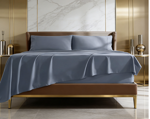 Breathable Cooling Bedding Set with Anti-Static Mulberry Silk Pillowcase and <b>Flat</b> <b>Fitted</b> <b>Sheet</b> - Product Image 1