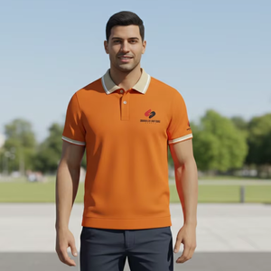 Camiseta Polo Informal para Hombre, Venta al por Mayor, Nuevo Diseño, Color Sólido, Transpirable, Mezcla de Algodón, Manga Corta, Logotipo Personalizado - Product Image 6