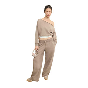 Sweat à capuche long en polaire personnalisé pour femme, écologique, séchage rapide, respirant, en coton, col rond, décontracté, hiver, avec logo frontal - Product Image 1
