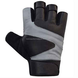 Protección completa de la palma de la mano para hombres, guantes de levantamiento de pesas para gimnasio, ejercicio de cuero, protección de manos - Product Image 3