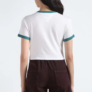 Camisetas cortas de secado rápido y transpirables para mujer, estampadas, 100% algodón, ecológicas, informales, para verano. - Product Image 3
