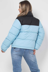 Women Oversized Puffer Jacket Loose Fit <b>Quilted</b> Winter Coat With Soft Padding And Zip Closure <b>For</b> Casual Warm - Product Image 2