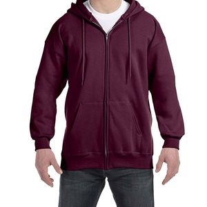 High Quality Men Pullover Hoodie Custom Full <b>Zip</b> <b>Hooded</b> Sweatshirt Casual Sportswear Comfortable Plain Fashion 100% Cotton - Product Image 2