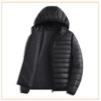 Veste d'hiver en polyester à capuche doublée de polaire pour homme, épaisseur standard, avec logo brodé personnalisé, prix usine CN Bangladesh