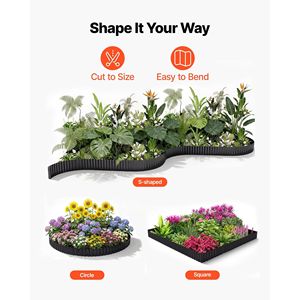 Bordatura Paesaggistica in Acciaio Zincato 40 ft x 6 in, Strisce Metalliche Pieghevoli Facili da Installare per Paesaggistica e Decking - Product Image 4