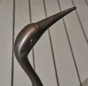 Jaffs Exports Handmade Aluminium Crane Sculpture Figure Modern Traditional Animal <b>Decor</b> Eco-Friendly Tabletop Mount Single-piece - Product Image 5