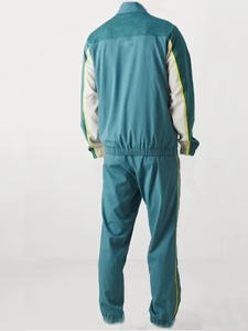 Survêtement unisexe color block à manches longues avec fermeture éclair, coupe classique, style sportif, léger, design 2-en-1, 100 % polyester, automne - Product Image 5