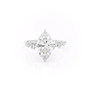 Moissanite 2CT Marquise Cut Diamond Solitaire <b>Ring</b> Original 925 Silver Fine Modern Style Gift For Anniversary Party Occasion Her - Product Image 2