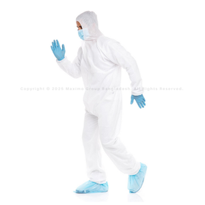 Combinaisons de sécurité à film SMS SF Type 5/6 Combinaison de travail jetable imperméable respirante avec capuche légère et durable du Bangladesh - Product Image 3