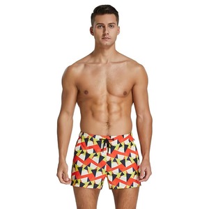 Summer Wear <b>Men's</b> Swim <b>Trunk</b> New Design Polyester/Nylon Quick Dry Drawstring Closure - Product Image 3