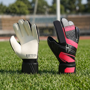 Guantes de Portero de Fútbol de Látex Alemán Cómodos y de Alta Demanda, Guantes de Portero Profesionales Deportivos con Correa de Látex - Product Image 2