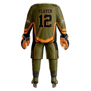 Conjunto de Jersey de Hockey sobre Hielo Premium con Marca Personalizada y Tela con Control de Sudor de 280g - Product Image 2