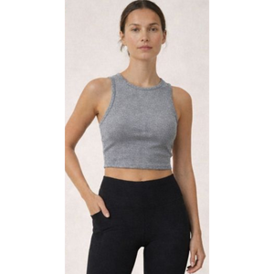 Débardeurs côtelés respirants pour femmes, longueur courte, sans manches, tissu doux et extensible, style facile, essentiel pour l'été, décontracté au quotidien - Product Image 5