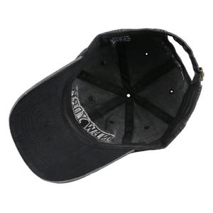 Gorras de Béisbol Deportivas al por Mayor con Logotipo Personalizado, Estilo Retro Vintage, de Algodón, Ajustables, sin Estructura, de Color Sólido, con Efecto Desgastado - Product Image 4