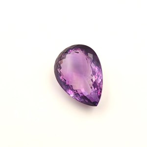 Gemas Orgánicas de la Mejor Calidad, Amatista Natural con Corte de Pera, Gema Suelta, Color Morado Pulido con Juego de Colores, 34x24x16mm, 16g, para Joyería - Product Image 3
