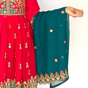 Robe afghane pour femmes, vêtements ethniques traditionnels, élégante, à manches longues, brodée, coupe ample, tenue musulmane modeste, confortable - Product Image 3