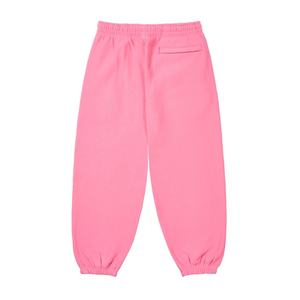 Conjuntos de sudadera y pantalón unisex personalizados con bordado, de algodón, de felpa francesa, color rosa, con cremallera, para invierno - Product Image 2