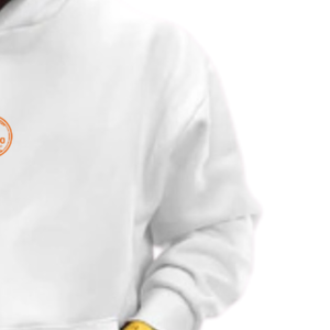 Sweat à capuche unisexe blanc Signature, sweat-shirt décontracté haut de gamme, haut à capuche en polaire confortable et ample pour le streetwear - Product Image 3