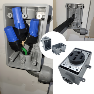 FSC Type 1 GANG Boîte de sortie pour interrupteur extérieur à un seul groupe Conduits et raccords exposés en PVC résistant aux intempéries - Product Image 4