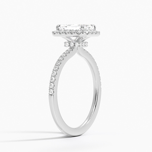 BOJ <b>Ring</b> 0100 <b>Emerald</b> Cut 925 <b>Silver</b> Halo Stone Prong Setting Solitaire Diamond <b>Ring</b> 2ct D Color VVS1 Moissanite GRA Certified - Product Image 2