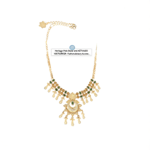 Heritage Pota Stone and <b>Pearl</b> <b>Necklace</b> <b>Set</b> 10575490GR-Fashionable Jewelry Accessory - Product Image 2