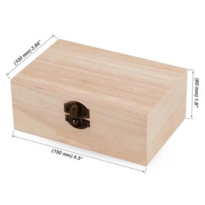 Humidor de Madera Rectangular Pulido Hecho a Mano de Gran Venta con Tapa Abatible y Cierre, Ecológico, Regalo de Graduación - Product Image 6