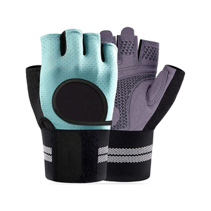 Meilleur fournisseur de gants de fitness demi-doigts en cuir pour la musculation, la gym et l'entraînement, unisexe, à enfiler, sans doigts - Product Image 2