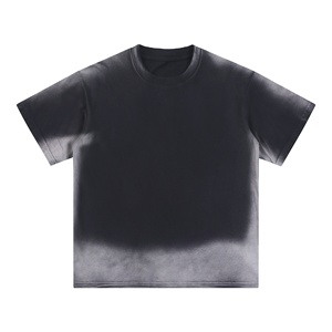T-shirt personnalisé pour hommes T-shirt rétro décapage de haute qualité Épaule lourde vierge sur de grands vêtements de rue 100% coton - Product Image 3