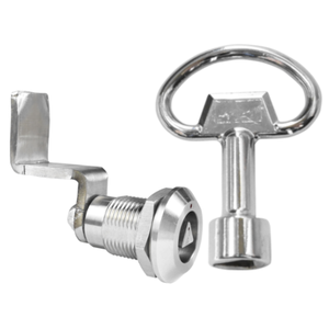 Serrure à clé à quart de tour en acier inoxydable 316 chromé anti-corrosion, étanche, pour la sécurité des transports aériens - Product Image 6